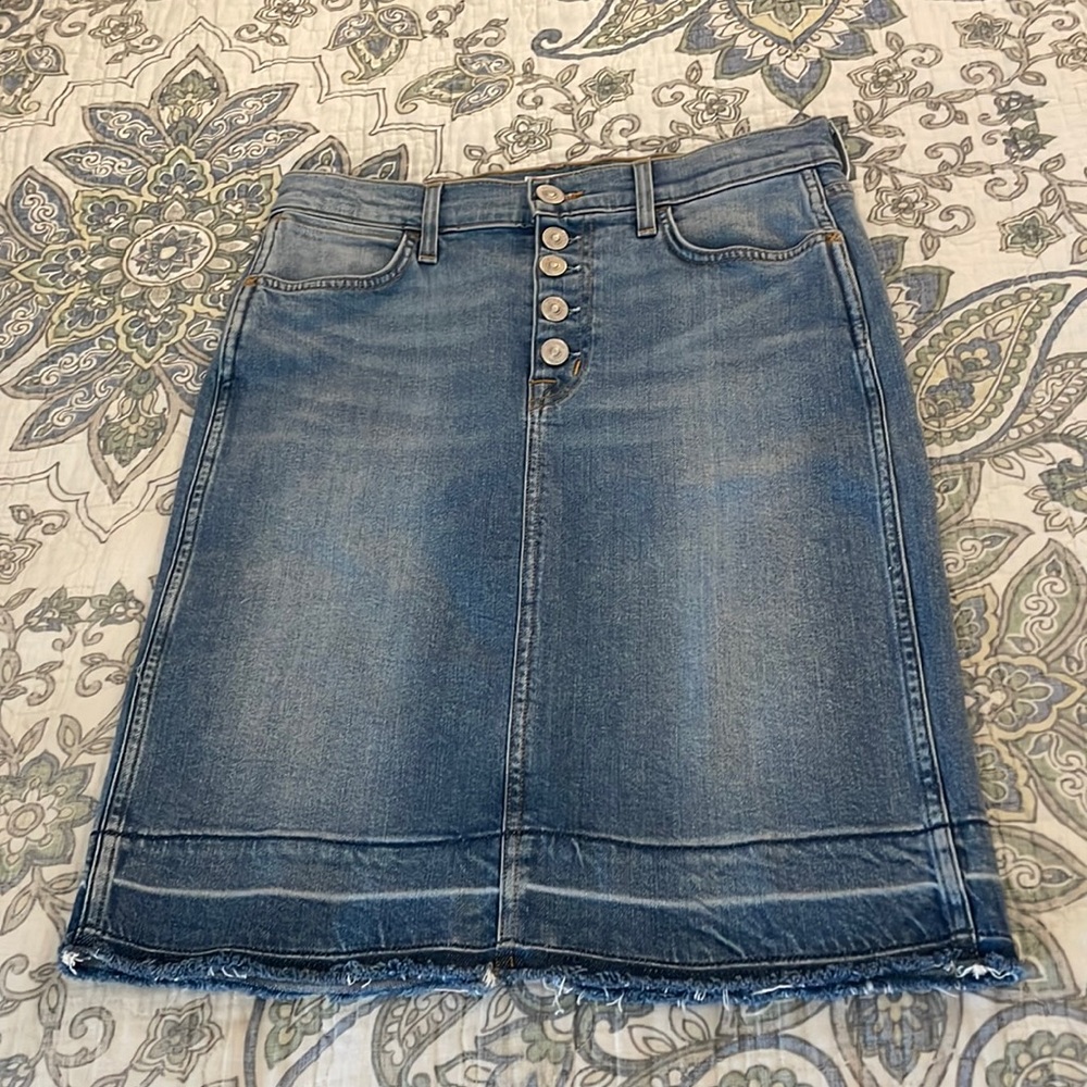 Hudson denim pencil skirt